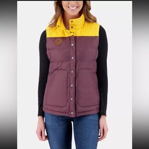 NWT Obermeyer Women’s Mila Down Vest XL Ski Snow Vintage Vine Retro